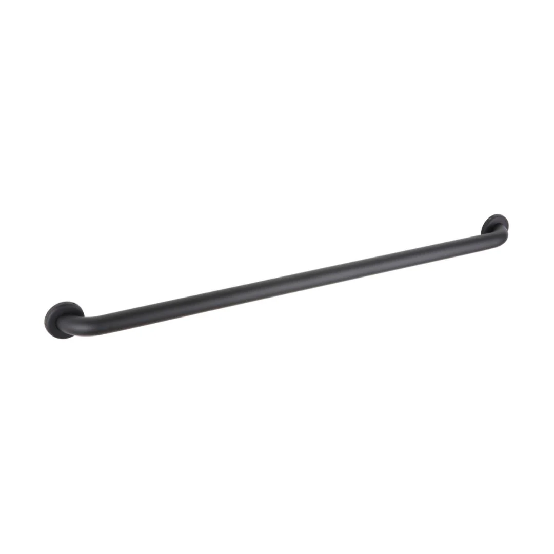 150C Black Grab Bar with 38mm Bar Diameter and Concealed Fittings (Various Lengths)