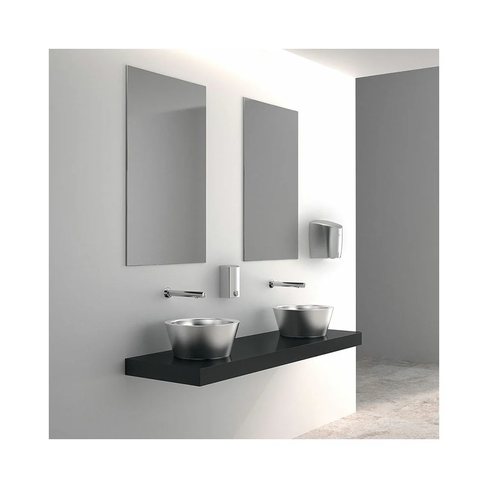 379MCH / 379MCH15 DELABIE BINOPTIC Cross Wall Mains Supplied Wall Mounted Electronic Mixer Tap - Image 2