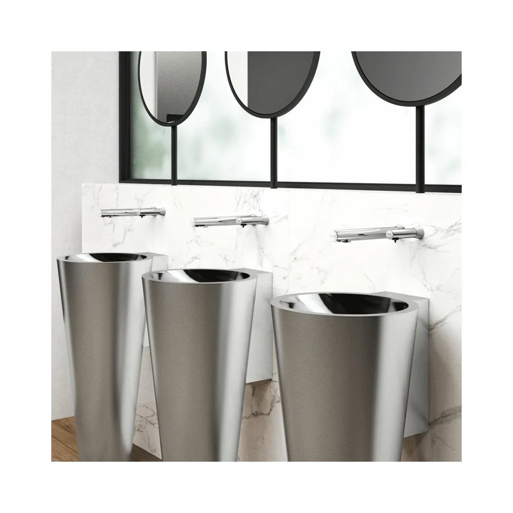 379MCH / 379MCH15 DELABIE BINOPTIC Cross Wall Mains Supplied Wall Mounted Electronic Mixer Tap - Image 3