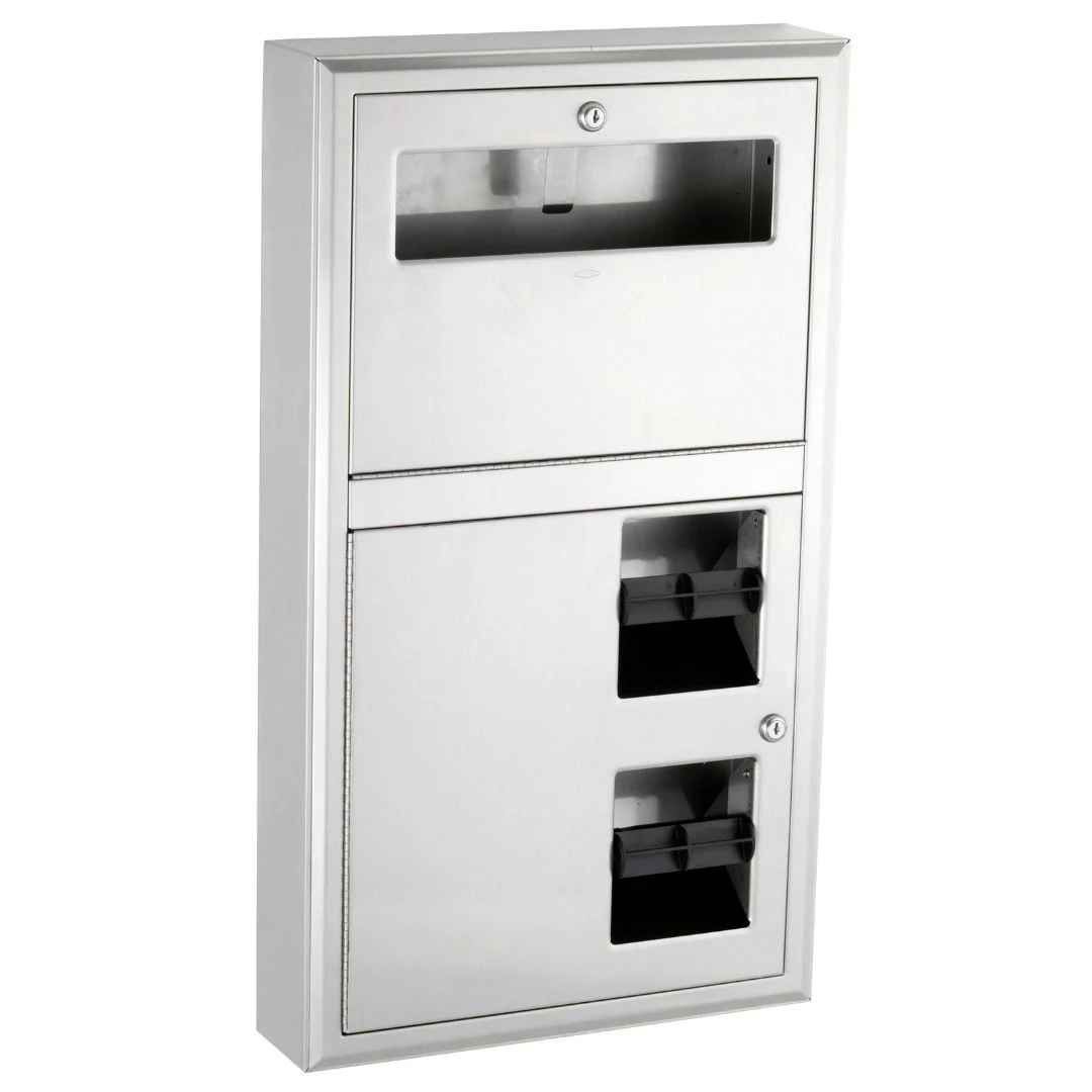 B-3479 Surface-Mounted Toilet Paper and Seat-Cover Dispenser - Image 4