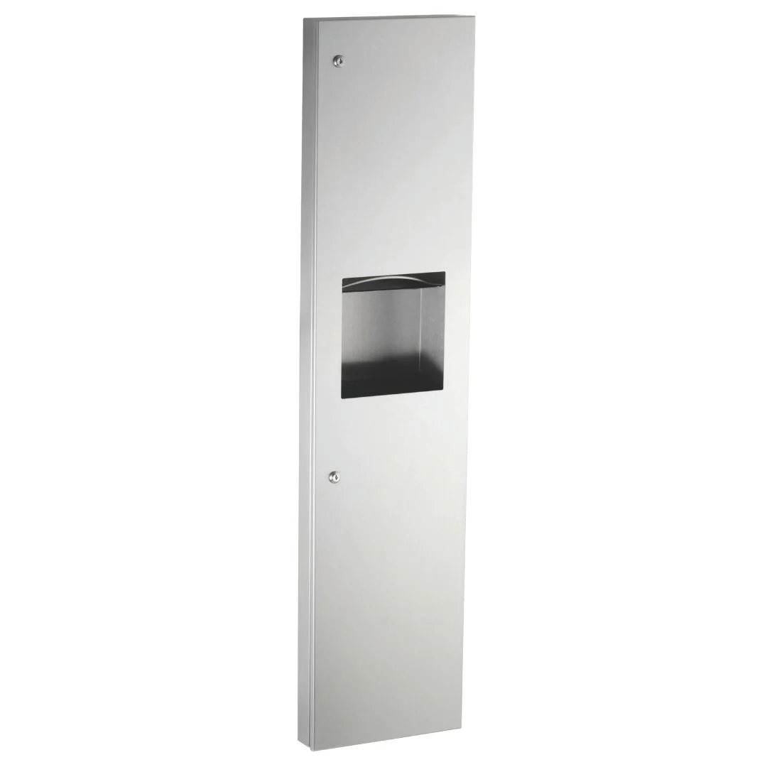 B-38032 Trimline Semi-Recessed 2-in-1 Paper Towel Dispenser and 24L Waste Container