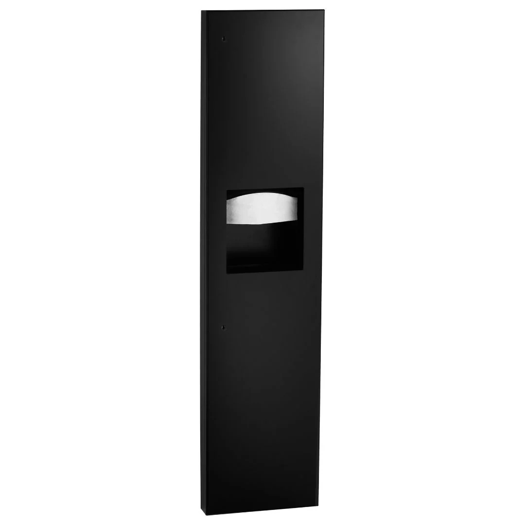 B-38032 Trimline Semi-Recessed 2-in-1 Paper Towel Dispenser and 24L Waste Container - Image 2