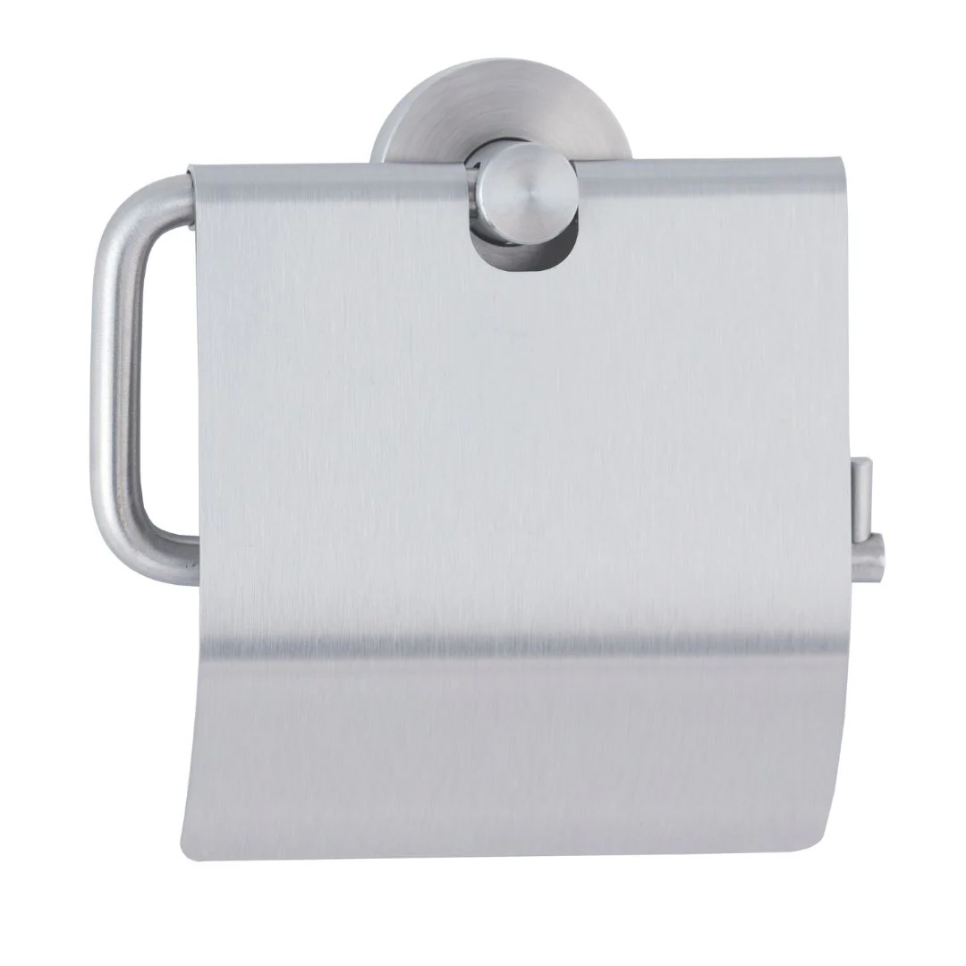 B-546 Surface Mounted Toilet Roll Holder with Lid - Image 2