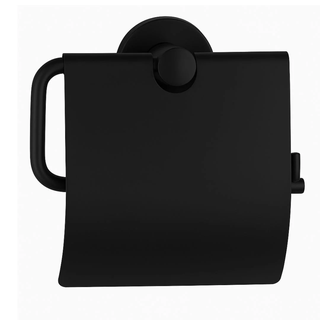 B-546 Surface Mounted Toilet Roll Holder with Lid - Image 3