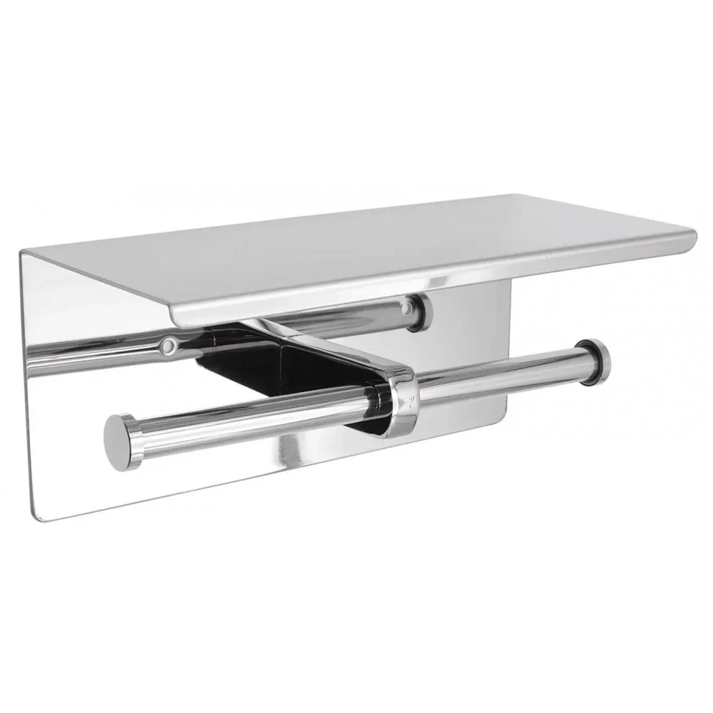 BC269S / BC269PSS Dolphin Double Toilet Roll Holder with Shelf