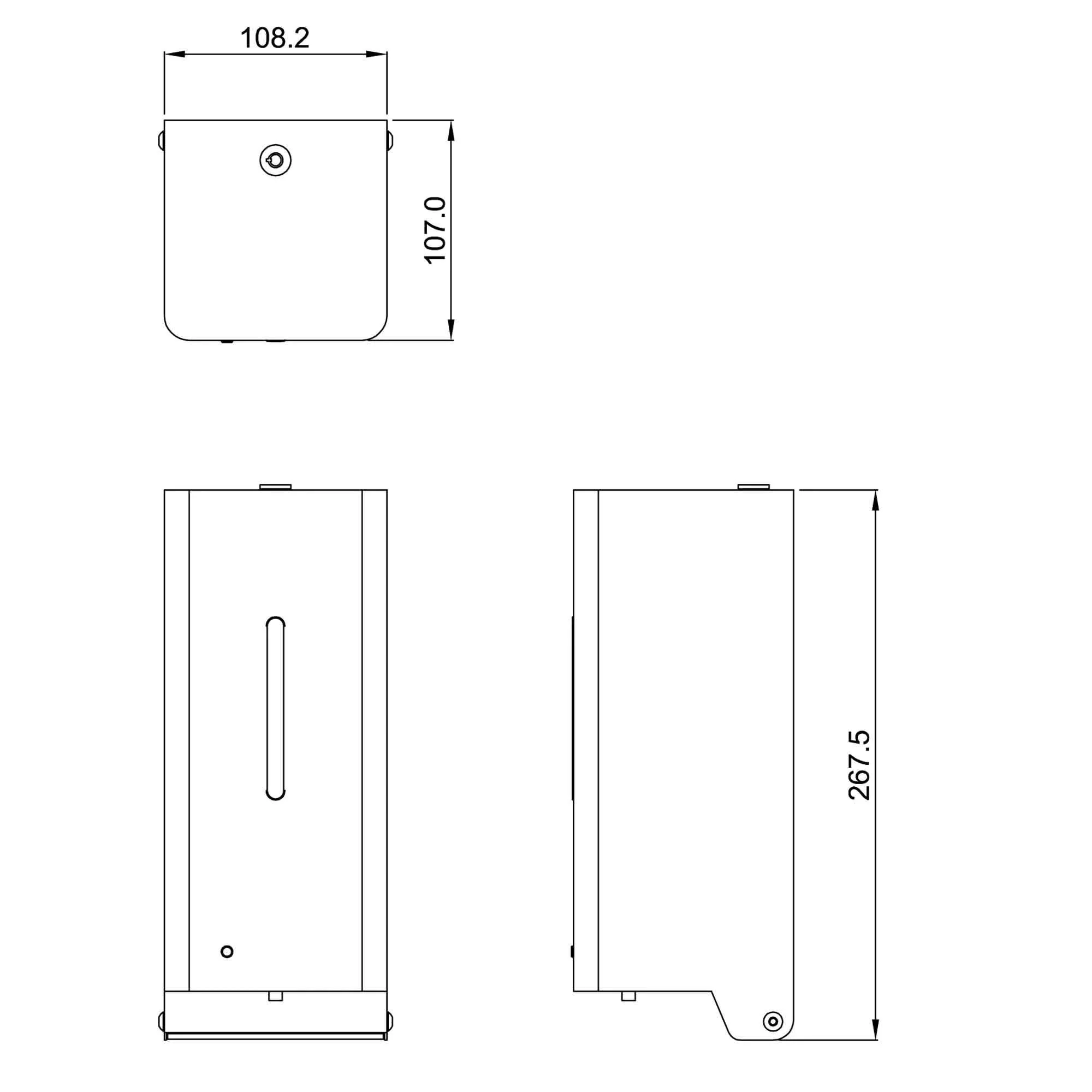BC950F Dolphin Infrared Sensor 850ml 304 Stainless Steel Foam Soap Dispenser - Image 2