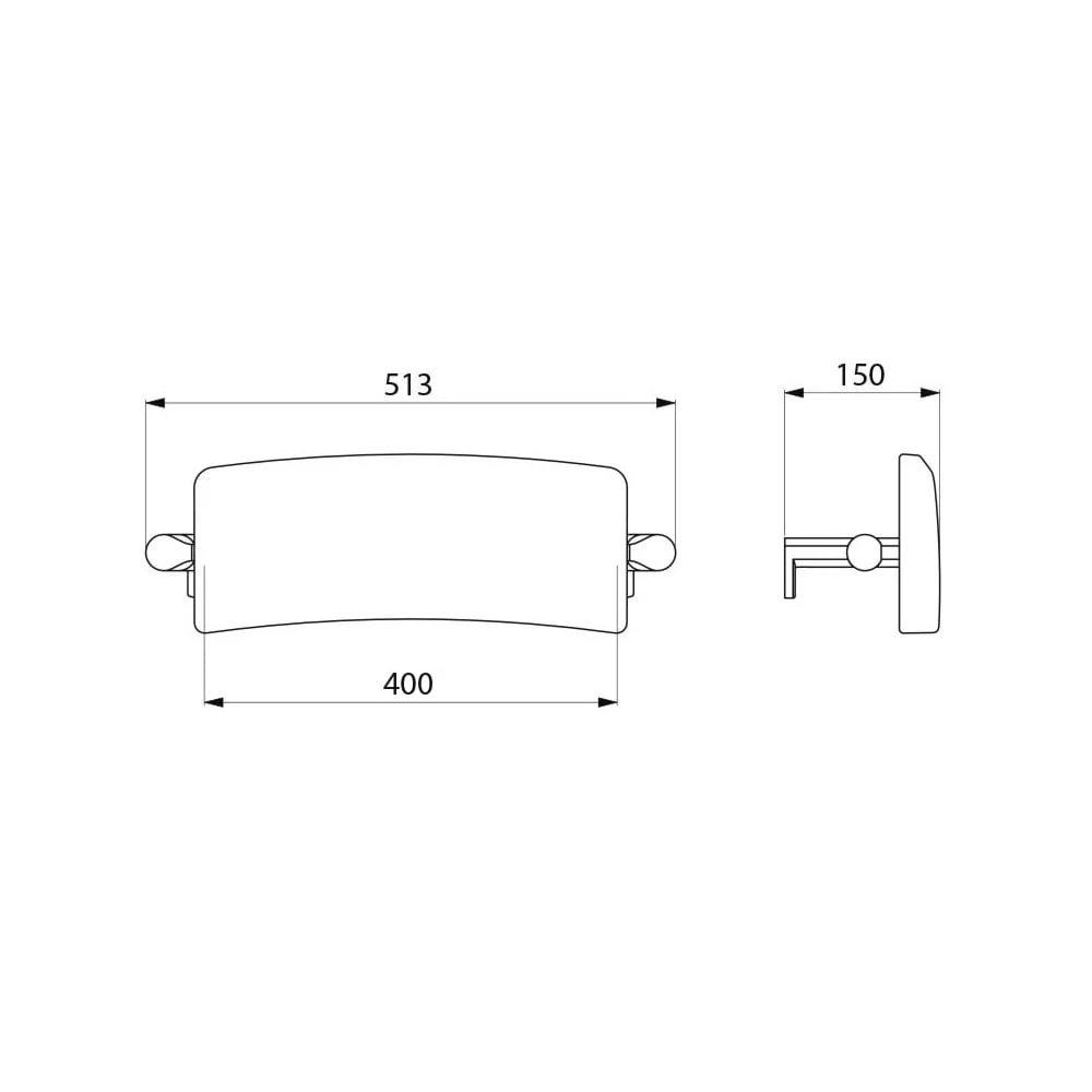 Be-LineĀ® comfort backrest for WCs 511928 - Image 4