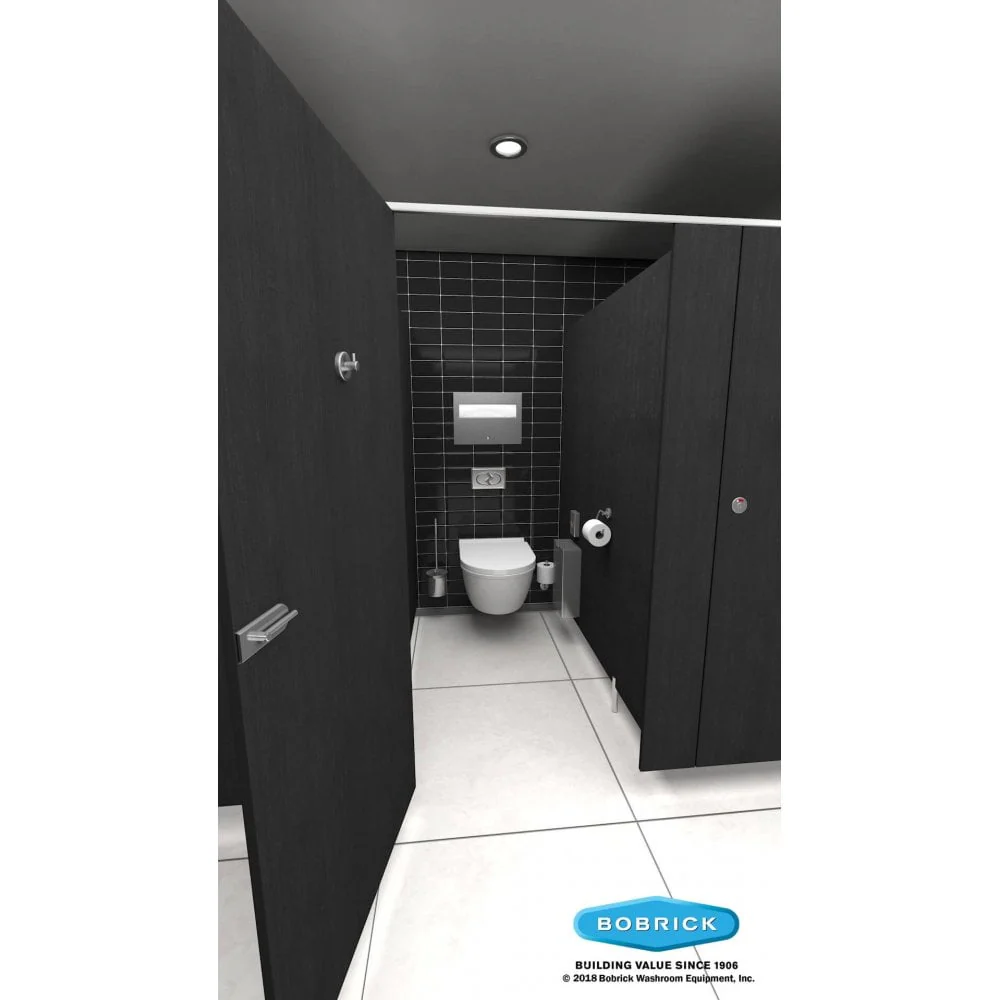 B-544 Wall Mounted Stainless Steel Toilet Brush Holder - Image 4