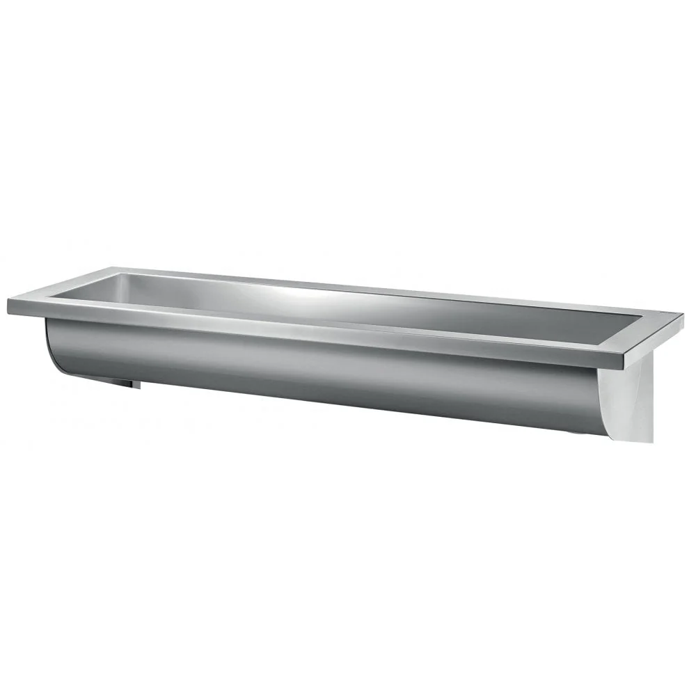 CANAL Wall-Mounted Bacteriostatic 304 Stainless Steel Wash Trough (Various Lengths)