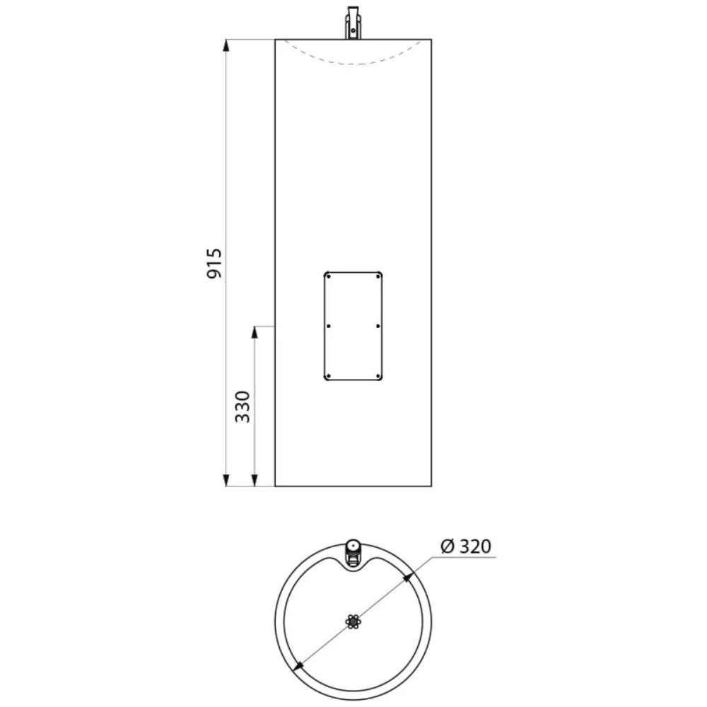 180100 Floor Standing ILHA Drinking Fountain (915mm) - Image 2