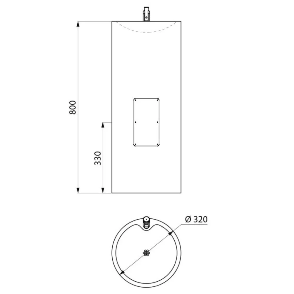 180110 Floor Standing ILHA JR Drinking Fountain For Children (800mm) - Image 2