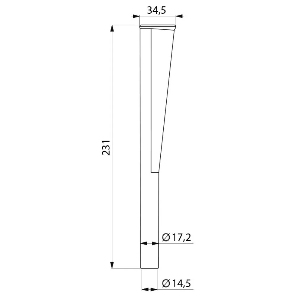 DELABIE 4051M Ergonomic Handle Extension For Toilet Brushes - Image 2