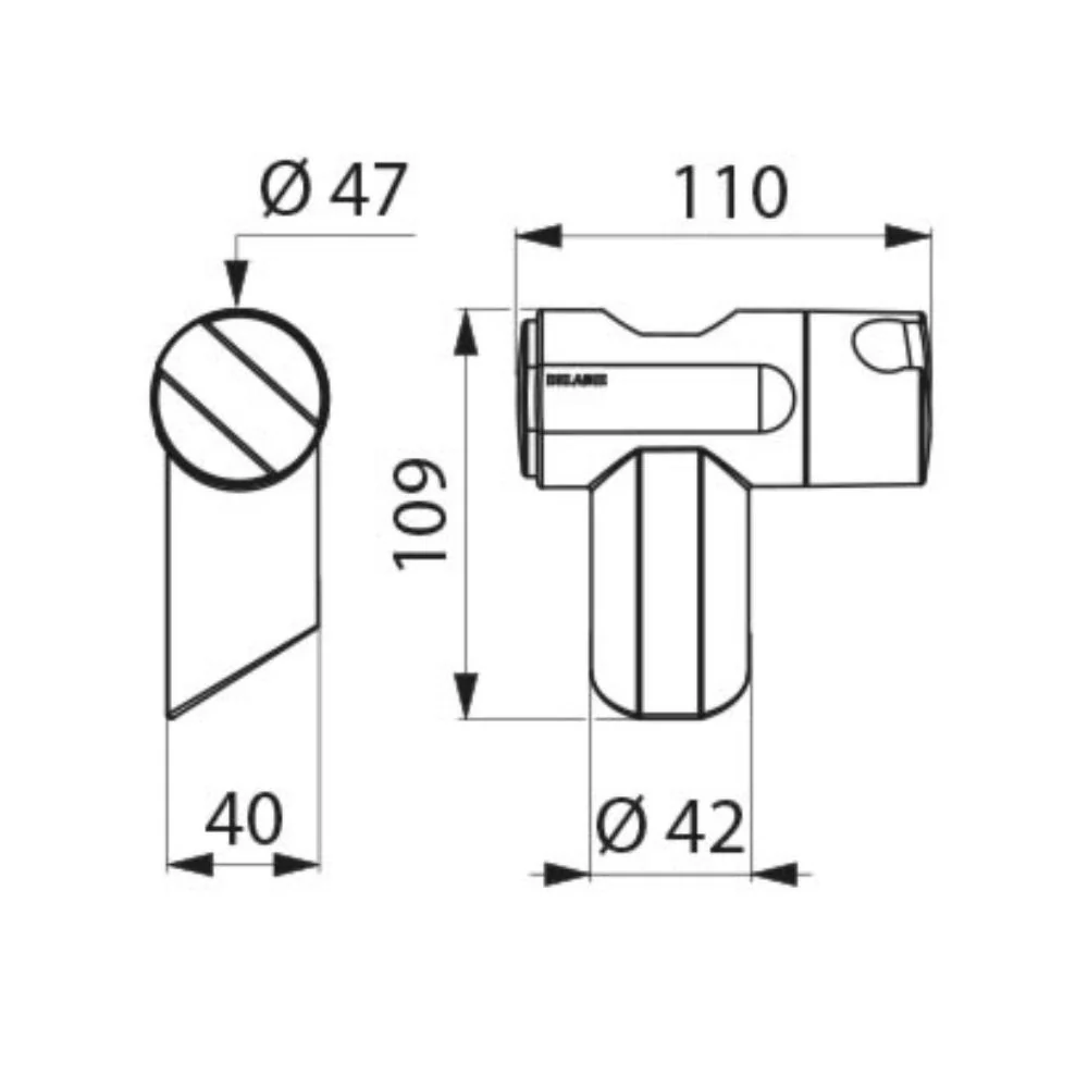 511911 Be-line® Sliding Shower Head Holder - Image 4