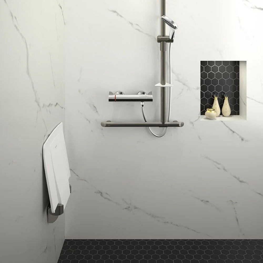 511944 Be-line® T-shaped Grab Bar Ø35mm For Showers With Sliding Vertical Rail - Image 6