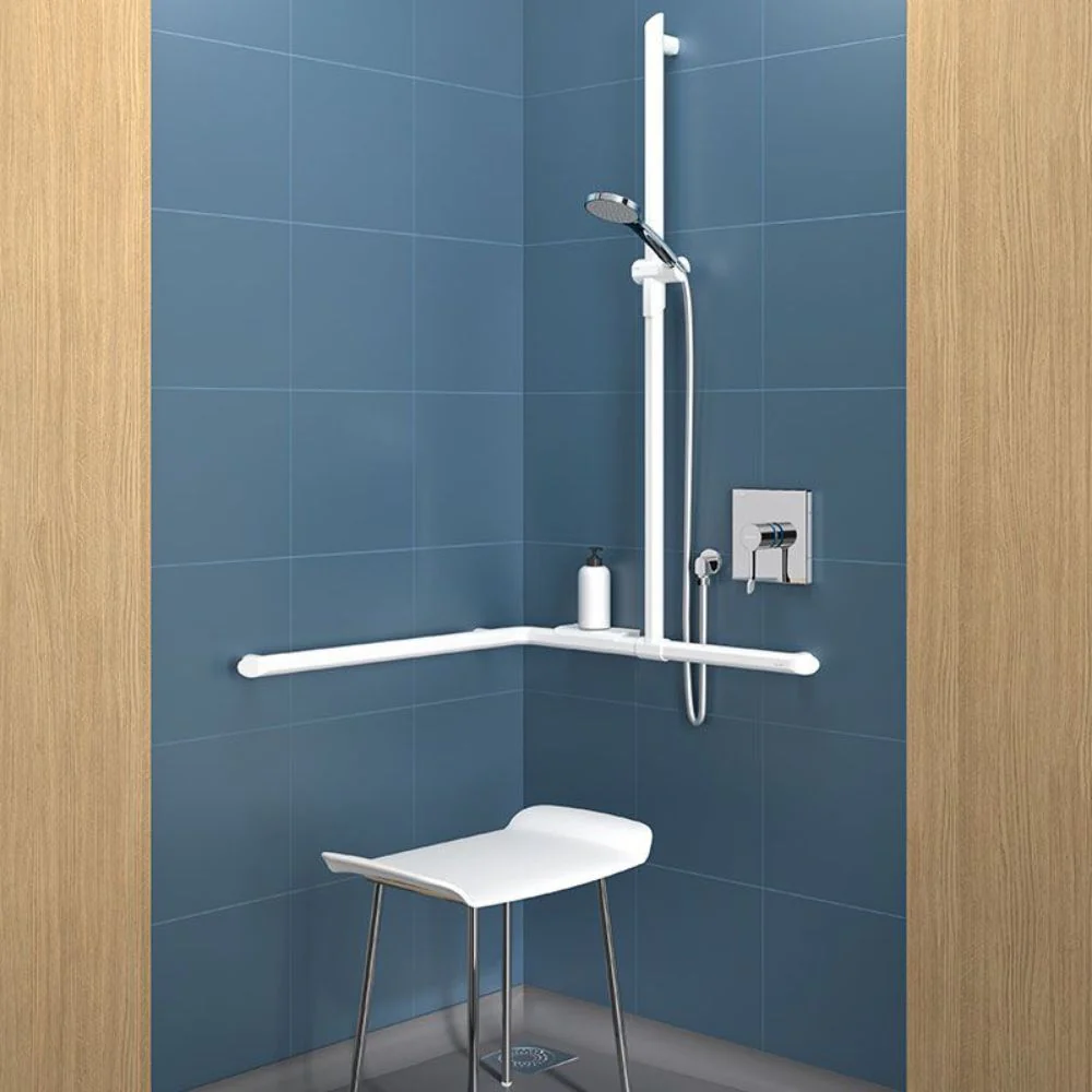 511949 Be-line® Corner Grab Bar Ø35mm For Showers With Sliding Vertical Rail - Image 5