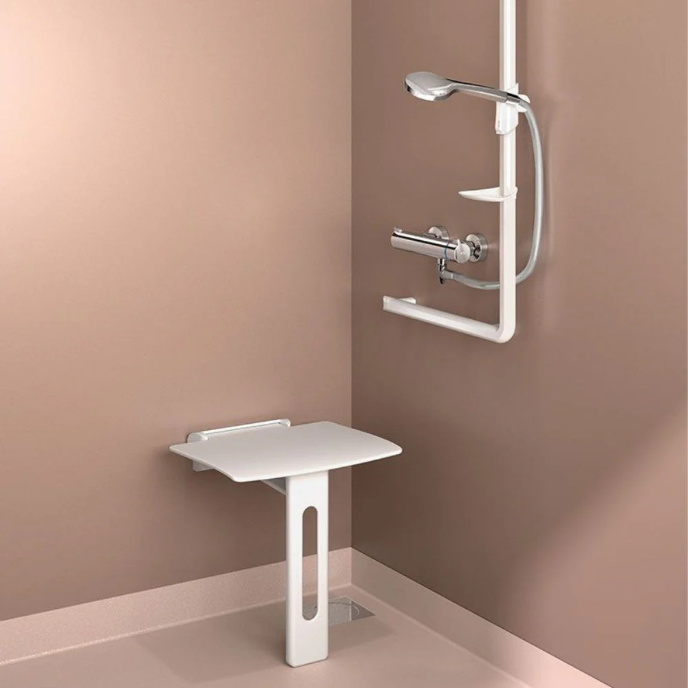 511971 Be-line® L-Shaped Aluminium Grab Bar Ø35mm 1130x450 - Image 5