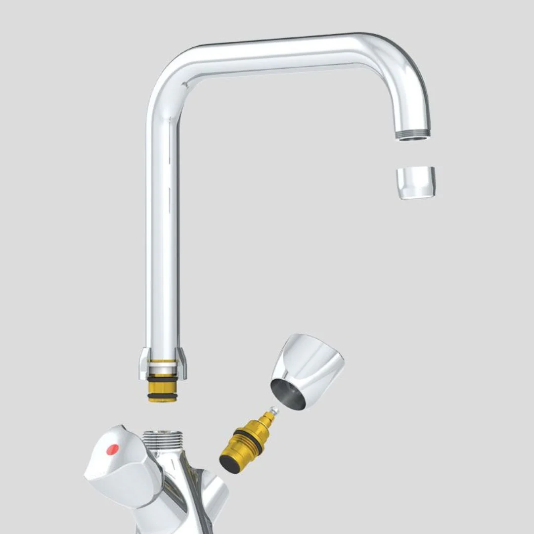 G66452 Deck-Mounted Single Hole Mixer - 45 lpm - Image 3