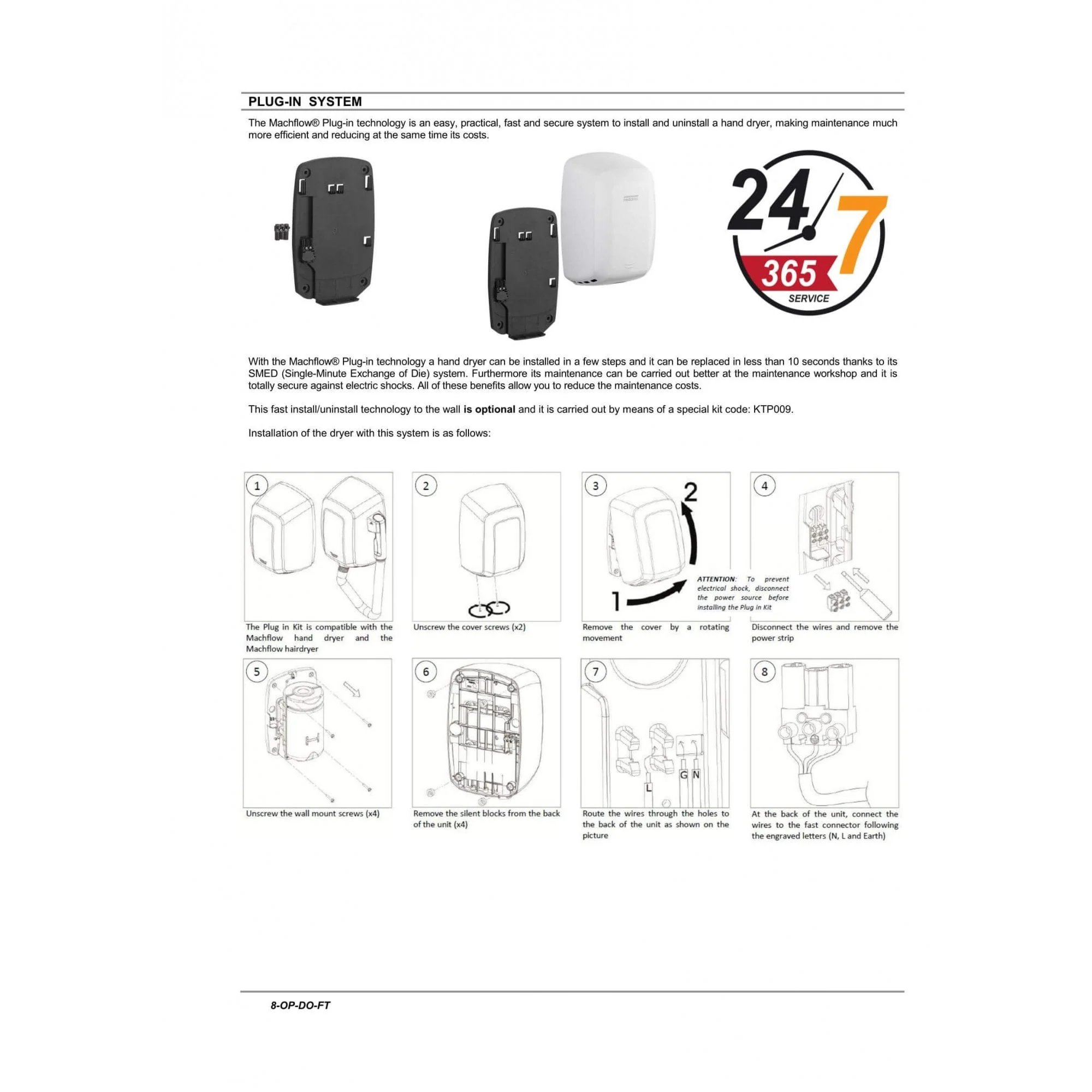 Mediclinics Machflow Plus HEPA & Ioniser Hand Dryer - Black M09AB-I - Image 6