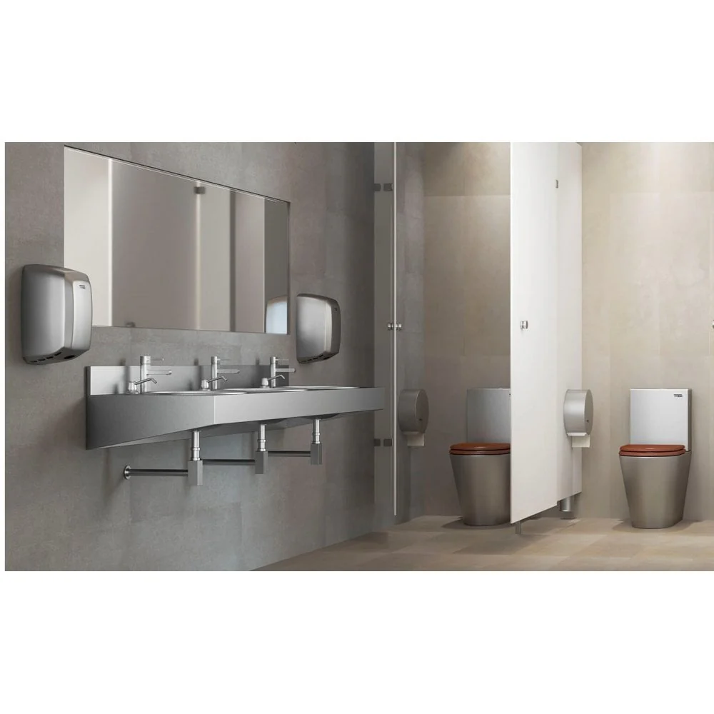 Mediclinics Machflow Plus HEPA & Ioniser Hand Dryer - Brushed Satin M09ACS-I - Image 3