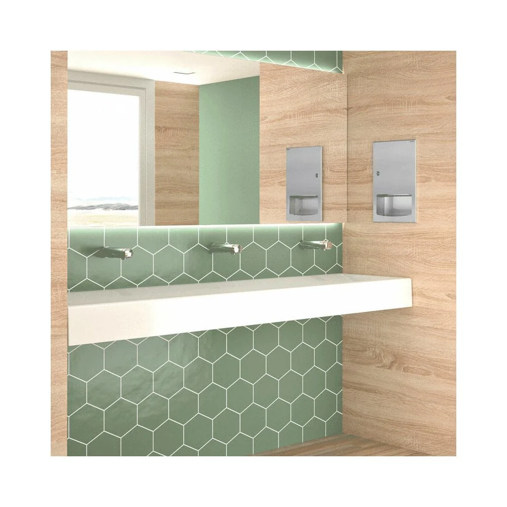 MINERALCAST Wall-Mounted Wash Trough for 2 taps L.1200mm 454120 - Image 3