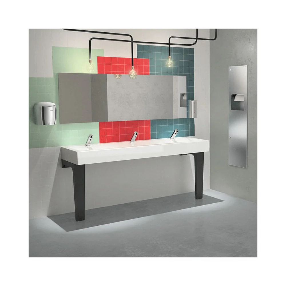 MINERALCAST Wall-Mounted Wash Trough for 3 taps L.1800mm 454180 - Image 5