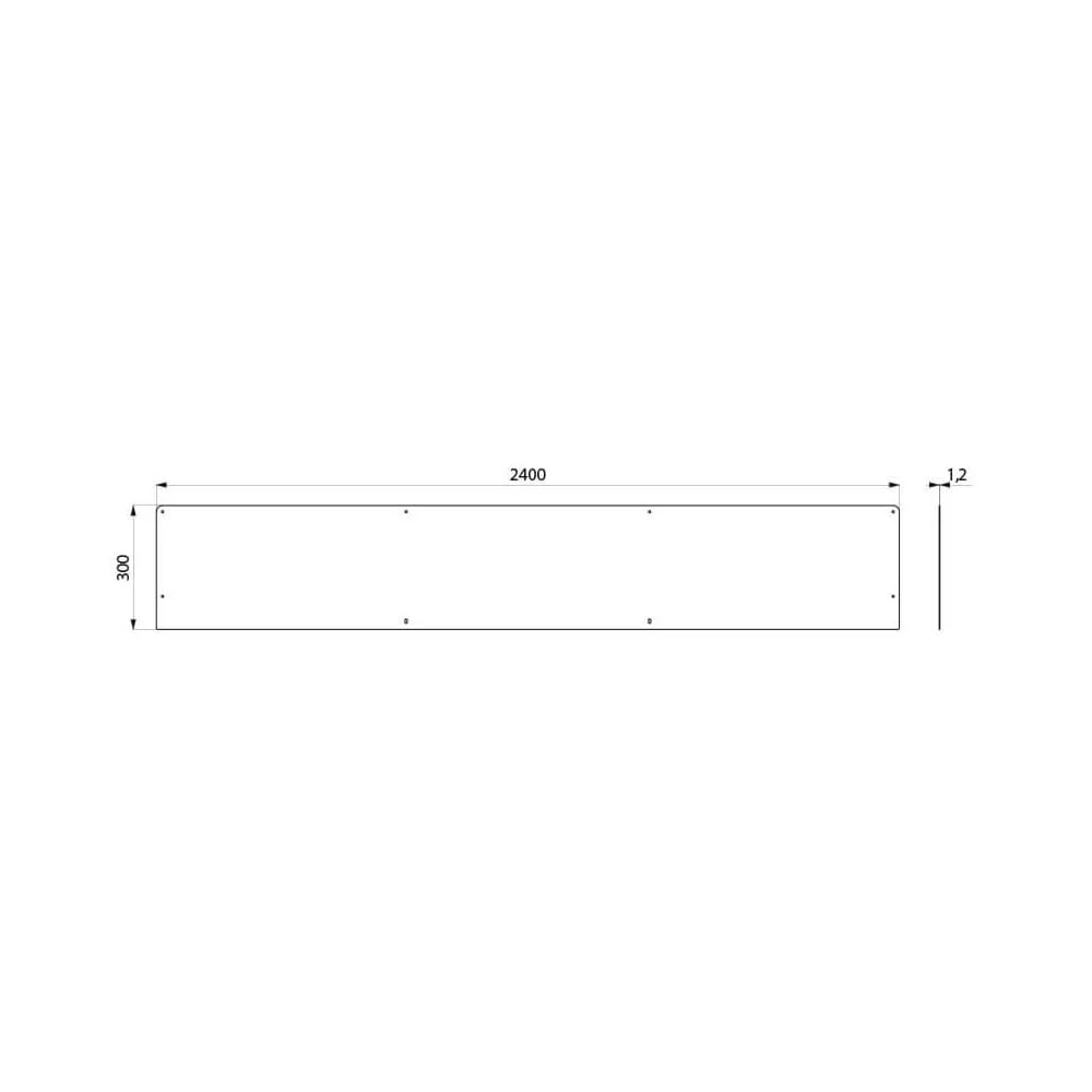 Stainless Steel Spashback for CANAL Wash Trough (Various Lengths) - Image 6