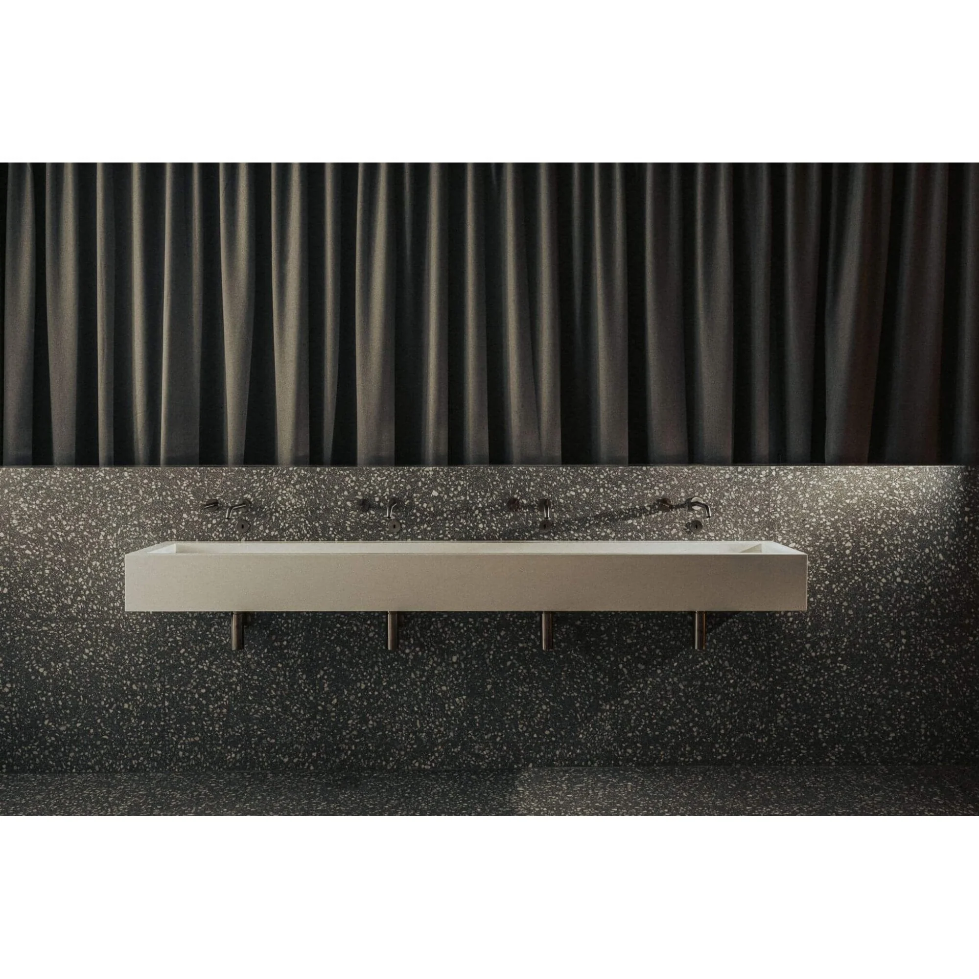 The Monolith M+ or L+ Series Wall Mounted Wash Basin L.2400mm (450 or 600mm Depth) - Image 6