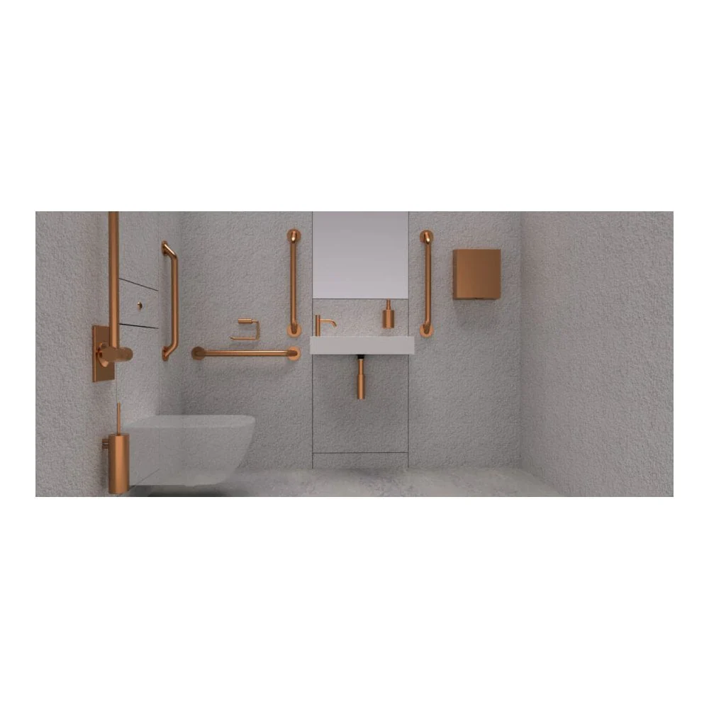 Stainless Steel Double Toilet Roll Holder with a Concealed Fixing TSL.46 - Image 8