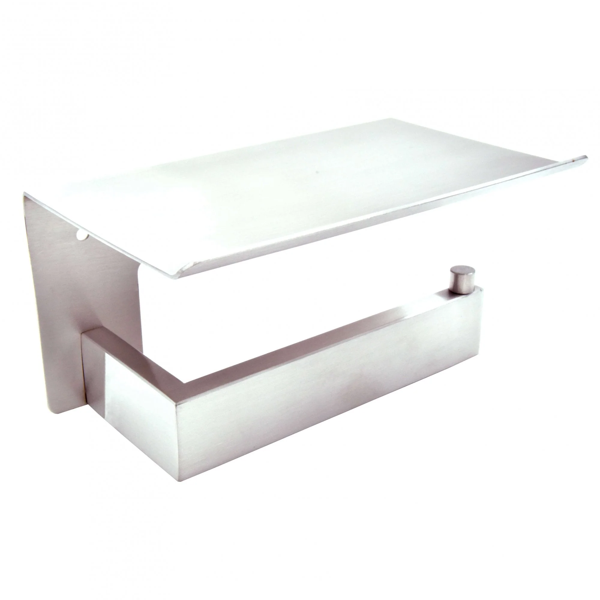 Toilet Paper Roll Holder with Shelf - Image 2