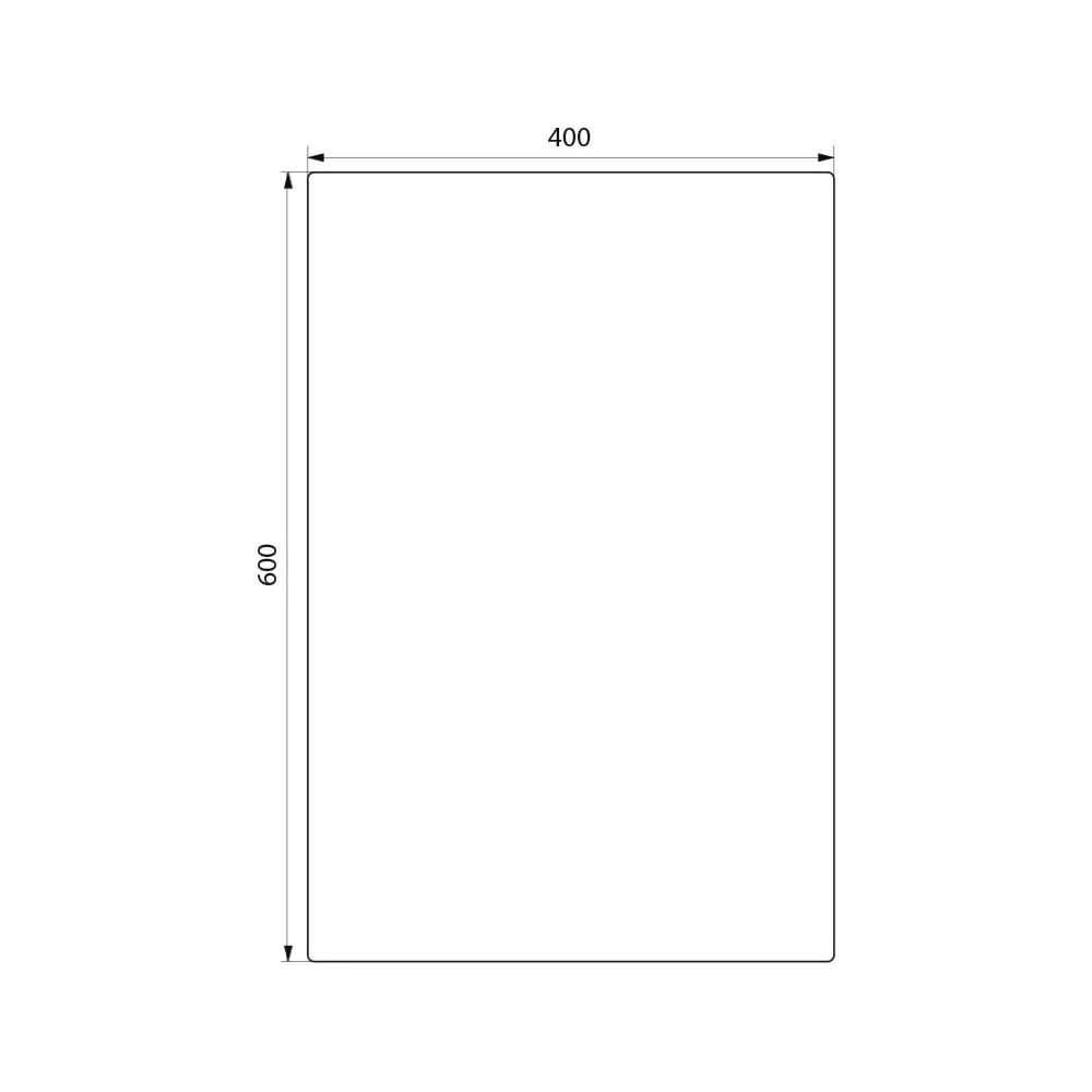 Unbreakable Self-adhesive Rectangular High Polished Stainless Steel Mirror 3453 (400x600x1) - Image 2