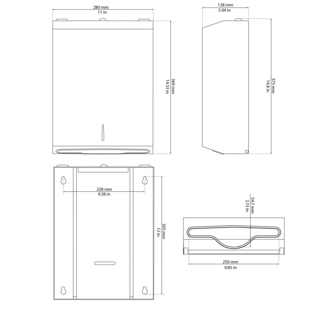 Wall-Mounted Paper Towel Dispenser TSL.735 - Image 2