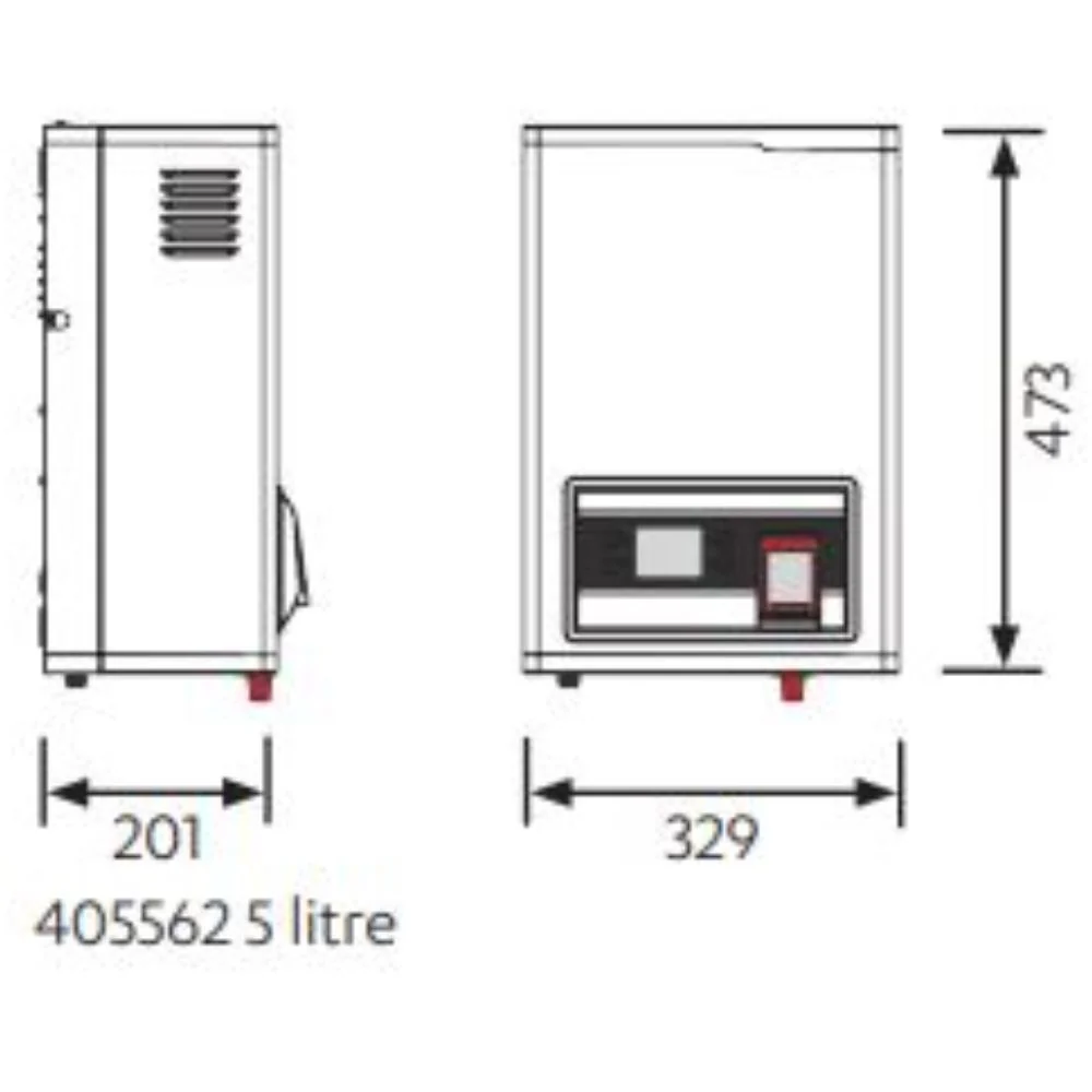 HydroBoil Plus HP003 3 Litre or HP005 5 Litre Instant On-Wall Boiling Water Heater (403562 / 405562) - Image 3